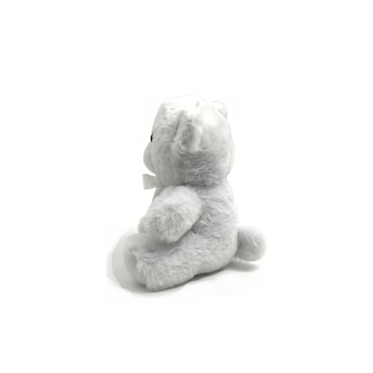 White Plush Bear with Bow by Celebrate It®
